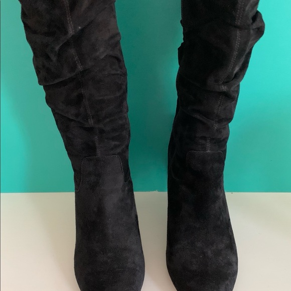2/$50💥Black Suede Vaneli Boots - Picture 4 of 7